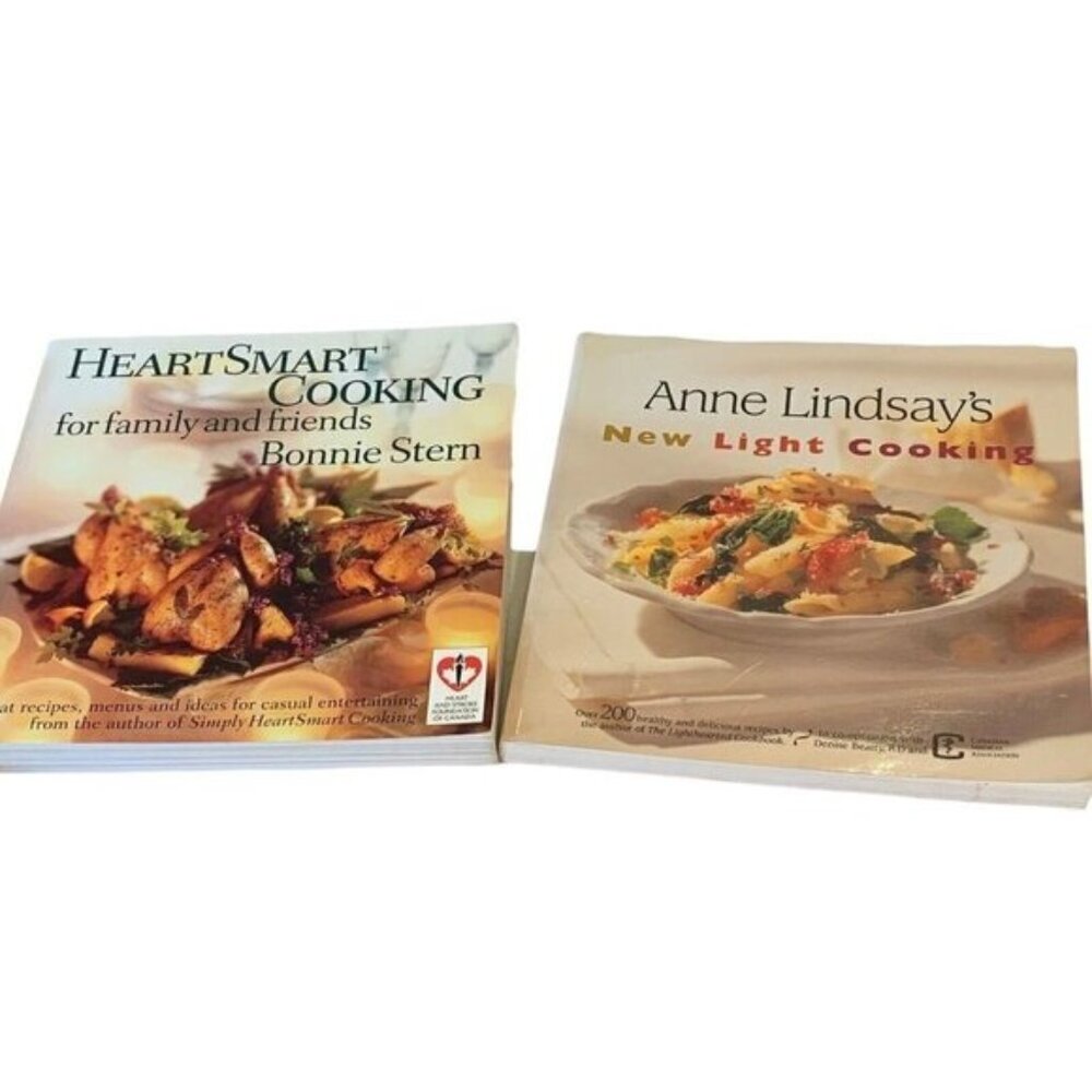 Heart Smart Cookbooks Lot Of 2 Anne Lindsay And Bonnie Stern​​​​​​​